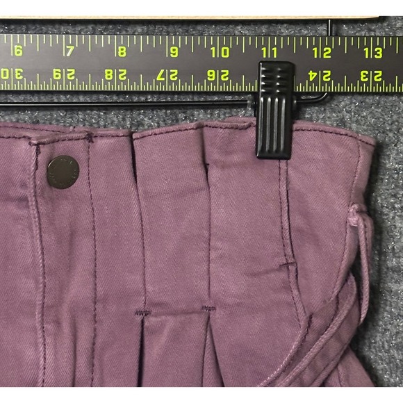 Universal Thread Paperbag Waist Belted Cropped Pants Mauve Women's Size‎ 00 - Picture 6 of 6